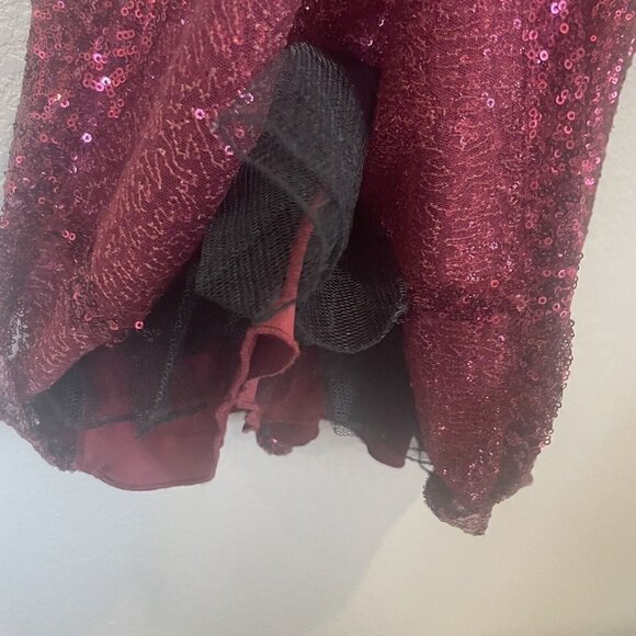 Speechless dress Size 3 Red Sequin Prom Homecoming Holiday Christmas formal - Picture 5 of 10